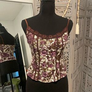 Coquette corset tank top with No hard plastic structure